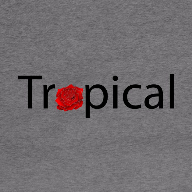 Tropical typographic artwork by D1FF3R3NT